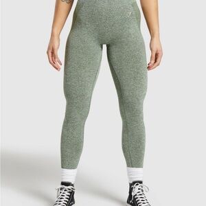 Green Women's High-Waisted Leggings